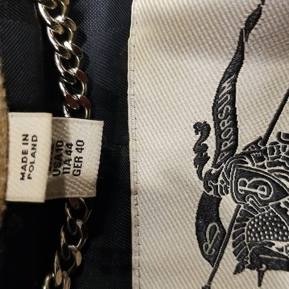 Burberry London Camel "Heronsby" Wool 78% Cashmere 22% Oversized Wrap Coat - Picture 14 of 17